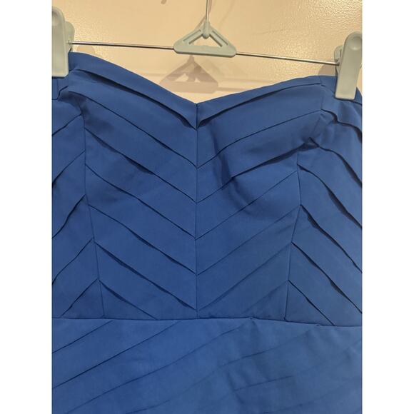 Gianni Bini Royal Blue Pleated Body Con Mini Dress Size Medium - Picture 2 of 5